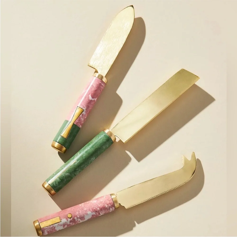 Anthropologie Bergen Cheese Knives, Set of 3